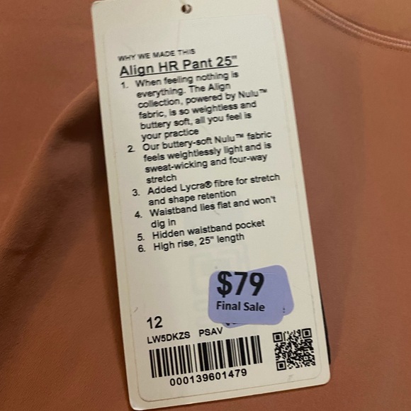 ❤️BNWT LULULEMON ALIGN❤️ - Picture 5 of 7